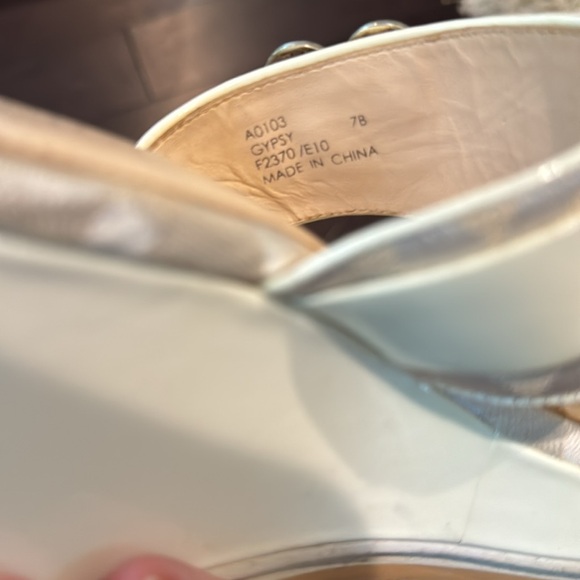 Coach White Patent Wedge Size 7 - Picture 10 of 10